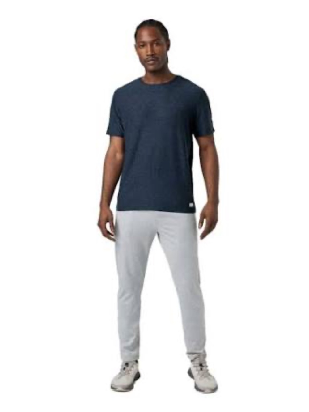 Men's Vuori Strato Tech Tee in Navy Heather M
